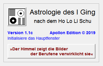 Startbild des Programms Astrologie des I Ging